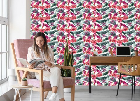 Tapeta Kolorowe Papugi