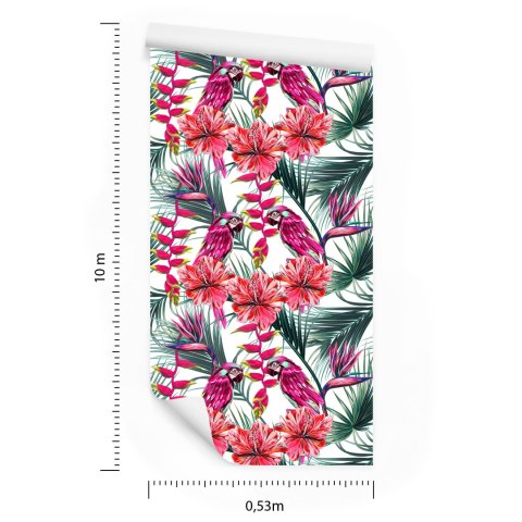 Tapeta Kolorowe Papugi