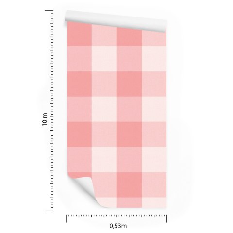 Tapeta Minimalistyczna Krata W Pastelowych Barwach