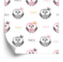 Tapeta Pastelowe Sowy