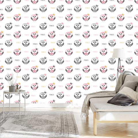 Tapeta Pastelowe Sowy