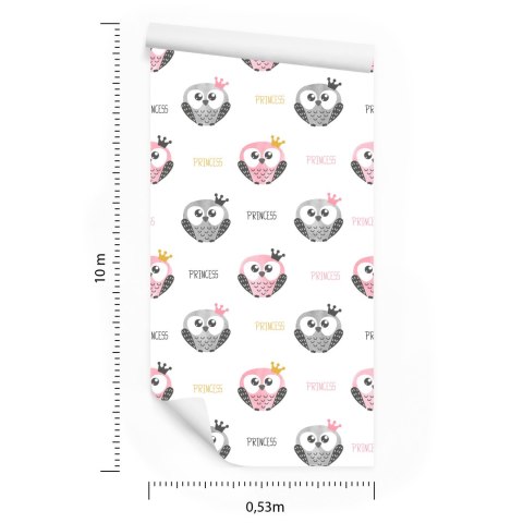 Tapeta Pastelowe Sowy