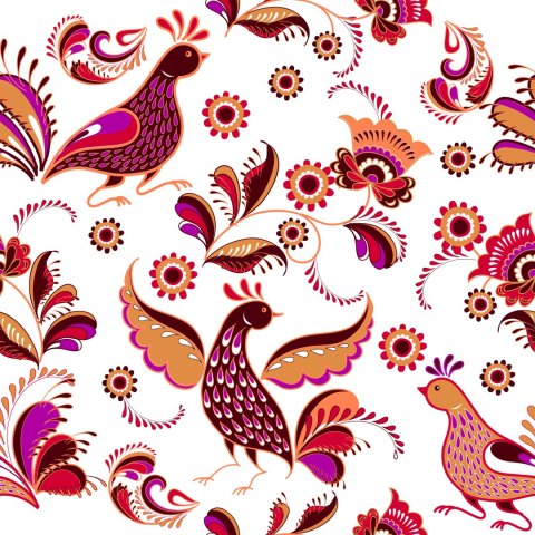 Tapeta Rośliny I Ptaki