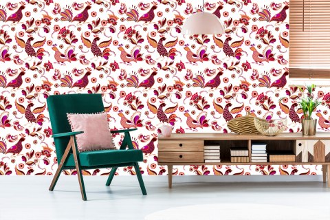 Tapeta Rośliny I Ptaki