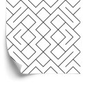 Tapeta Czarno-Biały Wzór Geometryczny