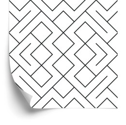 Tapeta Czarno-Biały Wzór Geometryczny