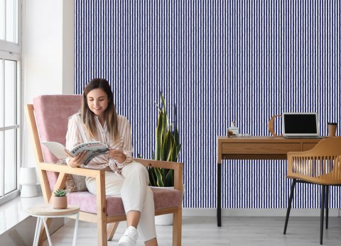 Tapeta Elegancka W Pionowe Paski, Do Salonu, Biura