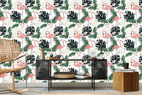 Tapeta - Flamingi