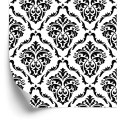 Tapeta Klasyczne Czarno-Białe Ornamenty
