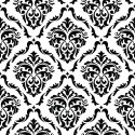 Tapeta Klasyczne Czarno-Białe Ornamenty