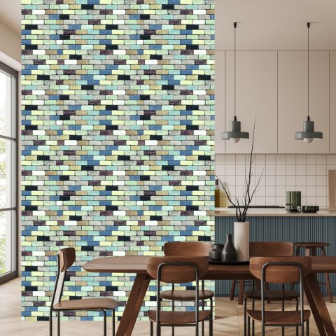 Tapeta Kolorowa Cegła Mur