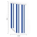 Tapeta Niebiesko - Białe Pionowe Paski