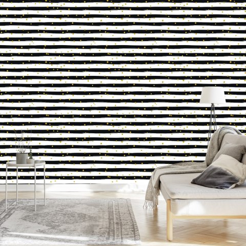 Tapeta Nowoczesna, Paski, Kropki, Do Biura, Salonu