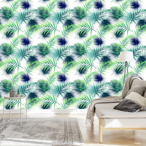 Tapeta Tropikalne Liście Palmowe