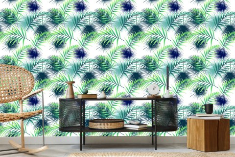 Tapeta Tropikalne Liście Palmowe
