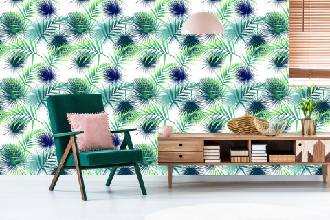 Tapeta Tropikalne Liście Palmowe