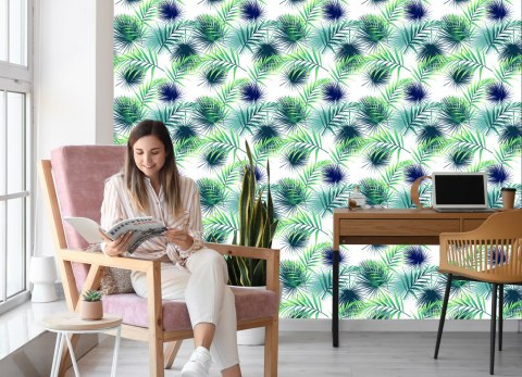 Tapeta Tropikalne Liście Palmowe