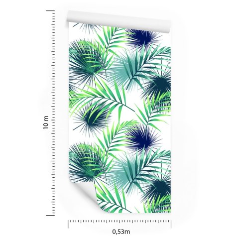 Tapeta Tropikalne Liście Palmowe