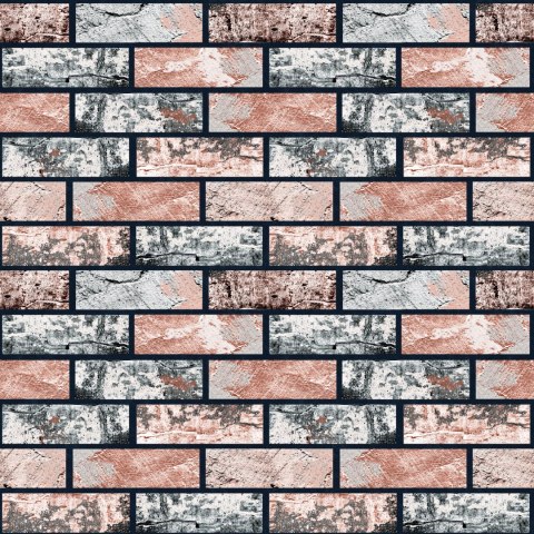 Tapeta Wielobarwna Cegiełka