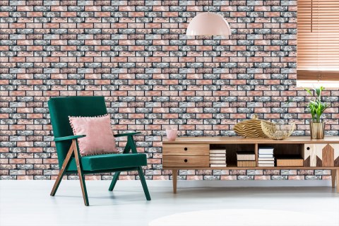 Tapeta Wielobarwna Cegiełka