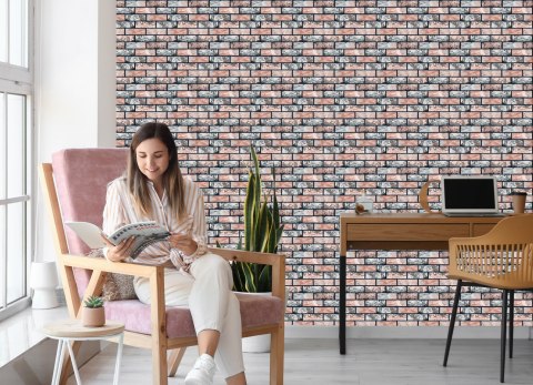 Tapeta Wielobarwna Cegiełka