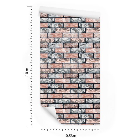 Tapeta Wielobarwna Cegiełka