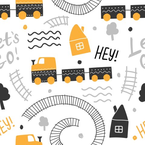 Tapeta Zabawkowy Parowóz