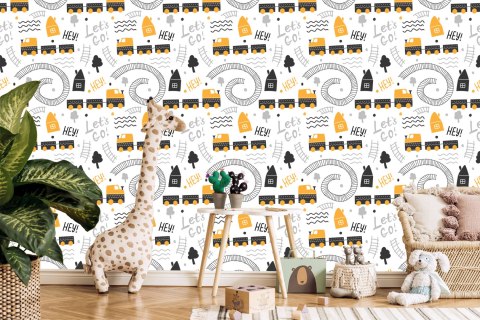 Tapeta Zabawkowy Parowóz