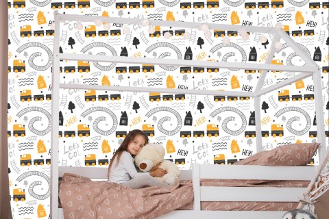 Tapeta Zabawkowy Parowóz