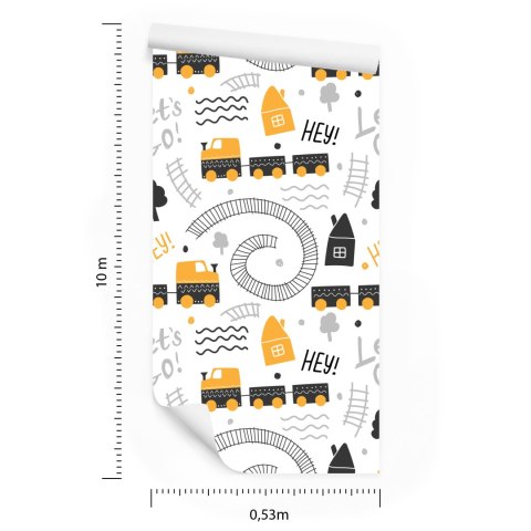 Tapeta Zabawkowy Parowóz