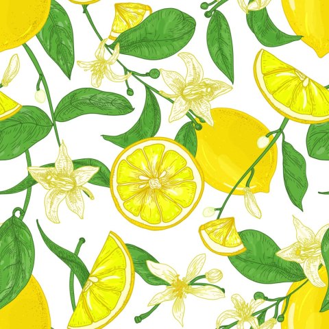 Tapeta Do Kuchni - Soczyste Cytryny