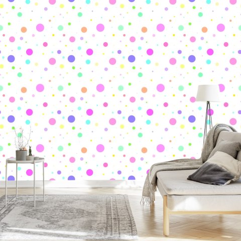 Tapeta Groszki W Pastelowych Barwach