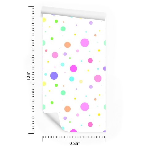 Tapeta Groszki W Pastelowych Barwach