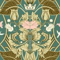 Tapeta Roślinne Ornamenty Retro