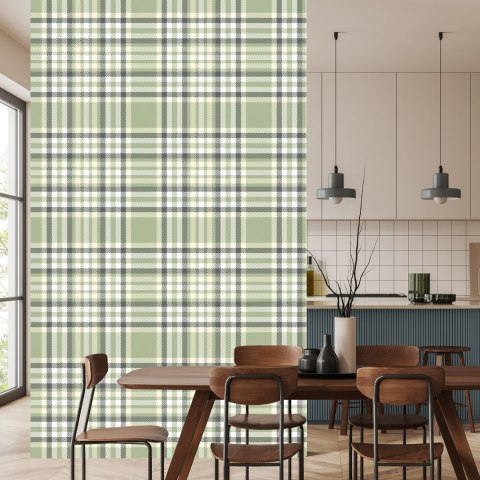 Tapeta Szkocka Krata W Stylu Retro