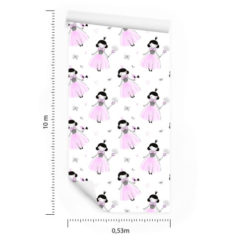 Tapeta Dla Dziewczynki, Księżniczki Kokardki Ptaki