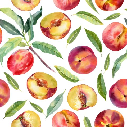 Tapeta Do Jadalni, Owoce, Liście, Gałęzie, Zieleń