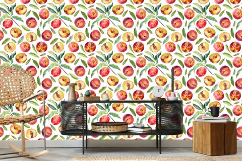 Tapeta Do Jadalni, Owoce, Liście, Gałęzie, Zieleń