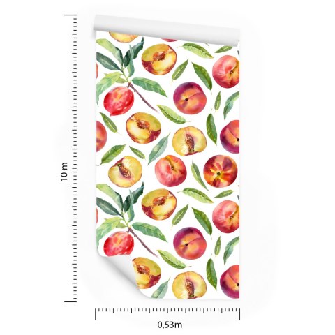 Tapeta Do Jadalni, Owoce, Liście, Gałęzie, Zieleń