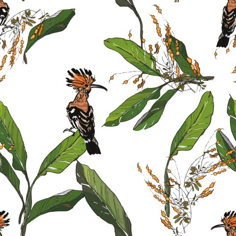 Tapeta Dudki I Liście