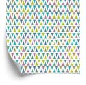 Tapeta Kolorowe Retro Trójkąty