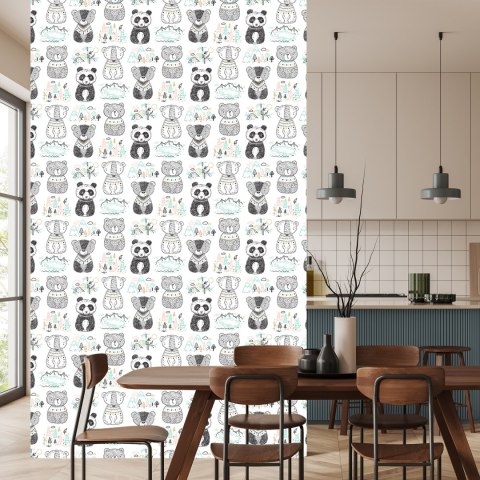 Tapeta Misie Panda Drzewa