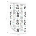 Tapeta Misie Panda Drzewa