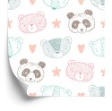 Tapeta Misie Panda Niedźwiadki