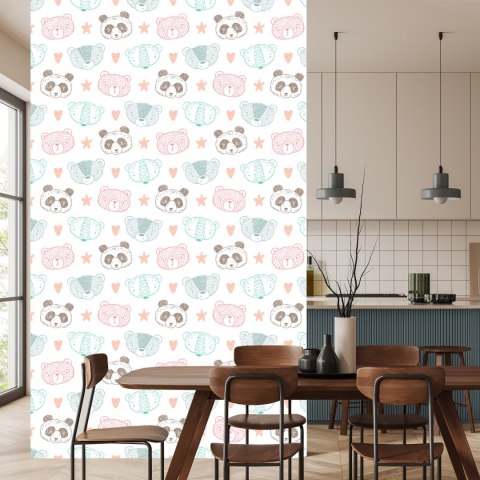 Tapeta Misie Panda Niedźwiadki