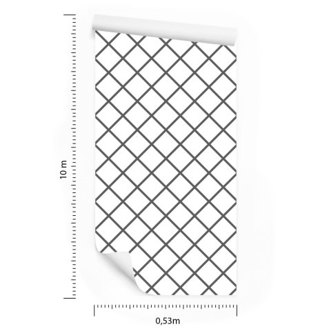 Tapeta Optyczna W Kratkę, Nowoczesna Do Sypialni