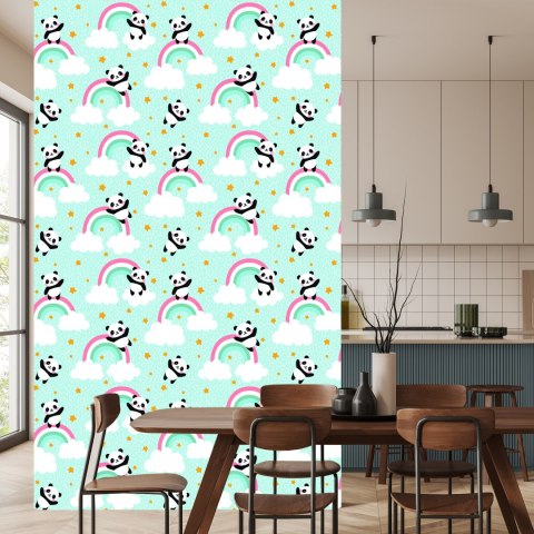 Tapeta Pandy W Deszczu