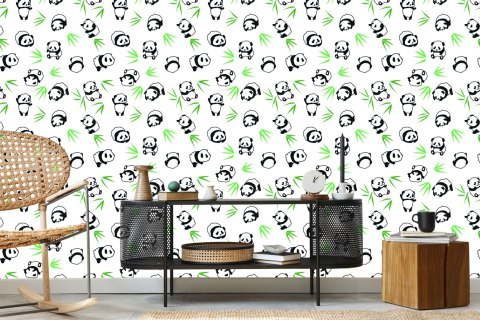 Tapeta Pandy Wśród Zieleni