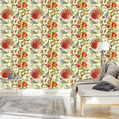 Tapeta Piękne Kolorowe Ptaki