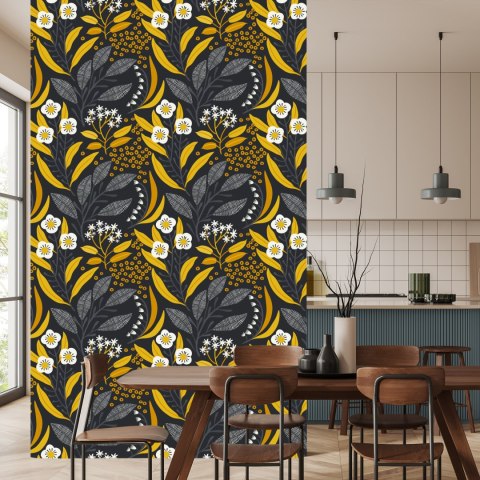 Tapeta Roślinność W Stylu Retro